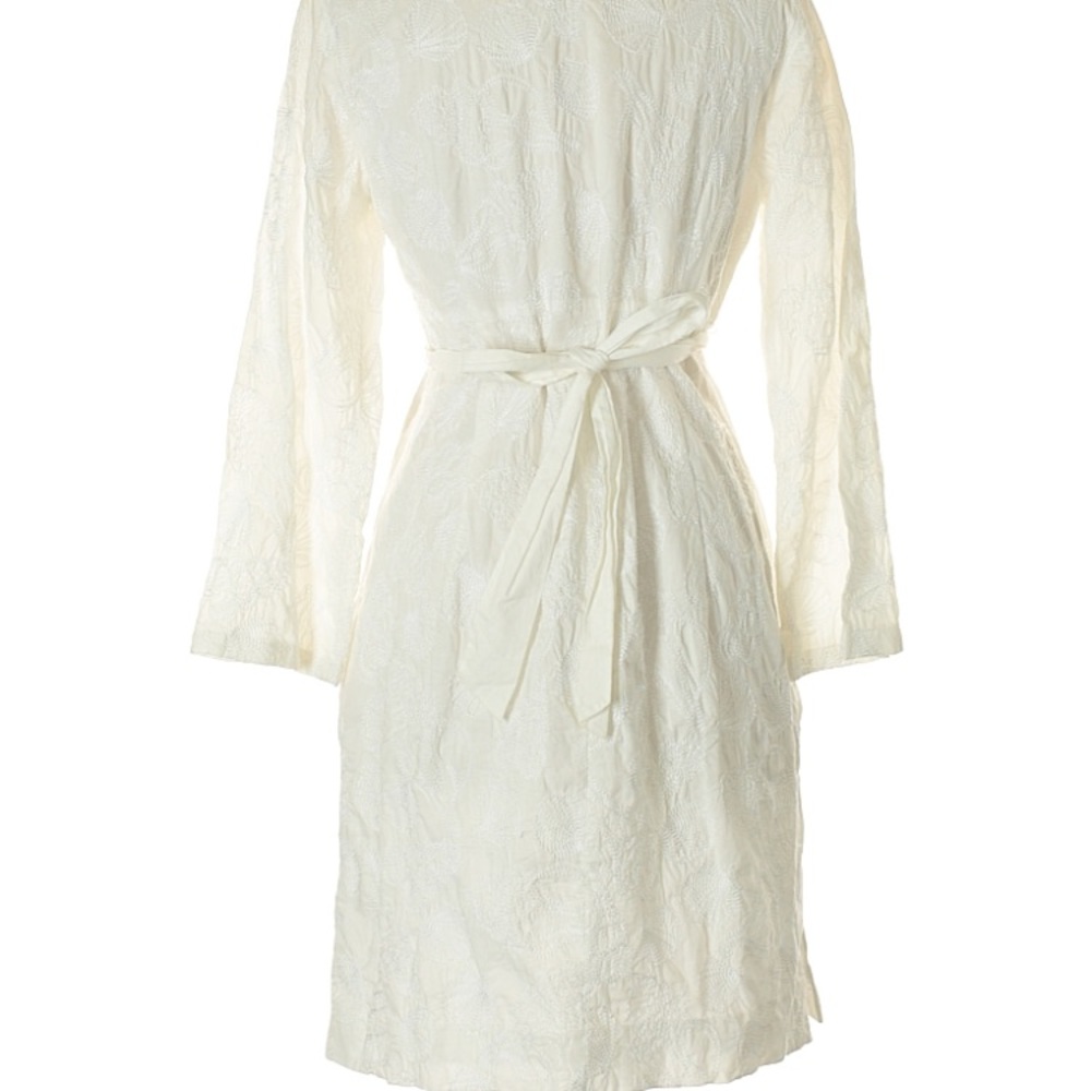 Lilly Pulitzer white shell beaded tunic dress L - Picture 2 of 7